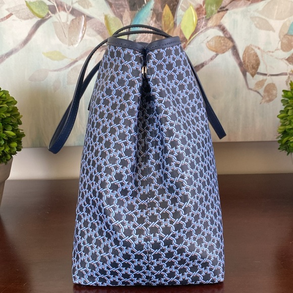 KATE SPADE ♠️ New York 💙BLUE MULTI💙 SPADE LINK  TOTE BAG 🌟LIKE NEW🌟 - Picture 11 of 17